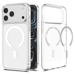 Spigen Liquid Crystal (MagFit) coque de protection pour téléphones portables 17,5 cm (6.9") Housse Transparent, Blanc