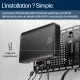 POLY Système de visioconférence Studio G62 avec kit de plaque de montage sans cordon d'alimentation TAA