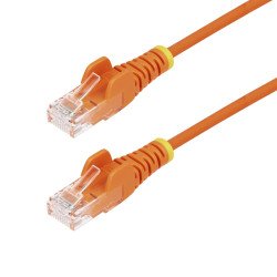 StarTech.com Câble Ethernet CAT6 Orange Fin de 1,5m, Sans Accroc, 100W PoE, UTP, LSZH, Fil de Cuivre Pur 28AWG, Cordon Patch Réseau RJ45 avec Serre-Câble, Contrôlé Fluke StarTech.com Câble Ethernet CAT6 Orange Fin de 1,5m, Sans Accroc, 100W PoE, UTP, LSZH, Fil de Cuivre Pur 28AWG, Cordon Patch Réseau RJ45 avec Serre-Câble, Contrôlé Fluke