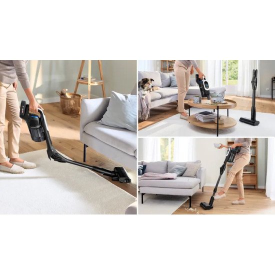 Bosch BCS1041WAC aspirateur balai et balai électrique Batterie Sec HEPA Sans sac 0,4 L 23,5 W Noir, Blanc 4 Ah Bosch BCS1041WAC aspirateur balai et balai électrique Batterie Sec HEPA Sans sac 0,4 L 23,5 W Noir, Blanc 4 Ah