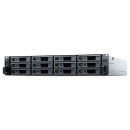 Synology RX1225RP boîtier de disques Rack (2 U) Noir, Argent