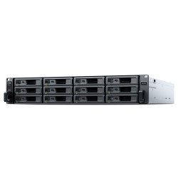 Synology RX1225RP boîtier de disques Rack (2 U) Noir, Argent