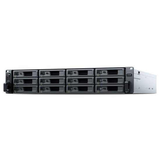 Synology RX1225RP boîtier de disques Rack (2 U) Noir, Argent