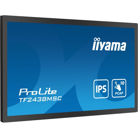 iiyama PROLITE Carte A numérique 61 cm (24") LED 600 cd/m² Full HD Noir Écran tactile