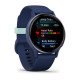 Garmin Vivoactive 5 3,05 cm (1.2") AMOLED Numérique 390 x 390 pixels Écran tactile Bleu Wifi GPS (satellite)