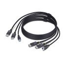 StarTech.com Câble KVM Double DisplayPort de 1,8m et USB 5Gbps, 4K 60Hz, Câble Combo DP 1.2 et USB pour Commutateurs/Switchs KVM à Deux Moniteurs StarTech.com Câble KVM Double DisplayPort de 1,8m et USB 5Gbps, 4K 60Hz, Câble Combo DP 1.2 et USB pour Commutateurs/Switchs KVM à Deux Moniteurs