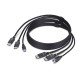 StarTech.com Câble KVM Double DisplayPort de 1,8m et USB 5Gbps, 4K 60Hz, Câble Combo DP 1.2 et USB pour Commutateurs/Switchs KVM à Deux Moniteurs StarTech.com Câble KVM Double DisplayPort de 1,8m et USB 5Gbps, 4K 60Hz, Câble Combo DP 1.2 et USB pour Commutateurs/Switchs KVM à Deux Moniteurs