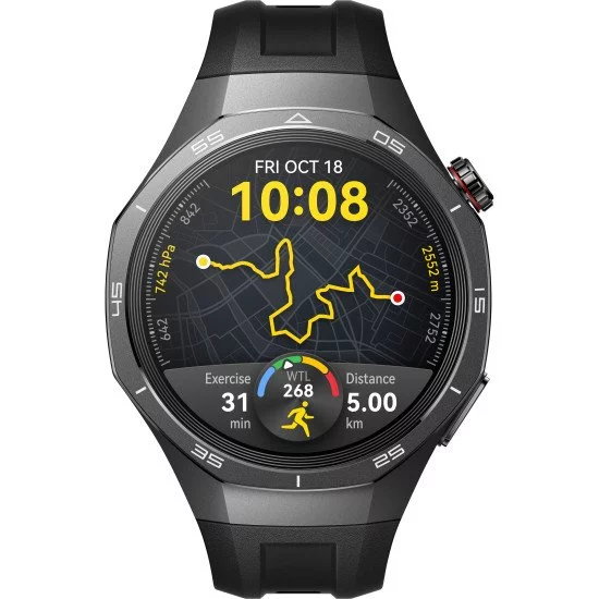 Huawei WATCH GT5 Pro 46mm 3,63 cm (1.43") AMOLED Numérique 466 x 466 pixels Noir GPS (satellite) Huawei WATCH GT5 Pro 46mm 3,63 cm (1.43") AMOLED Numérique 466 x 466 pixels Noir GPS (satellite)