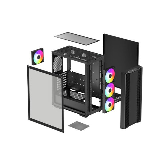DeepCool CC560 ARGB V2 Midi Tower Noir DeepCool CC560 ARGB V2 Midi Tower Noir