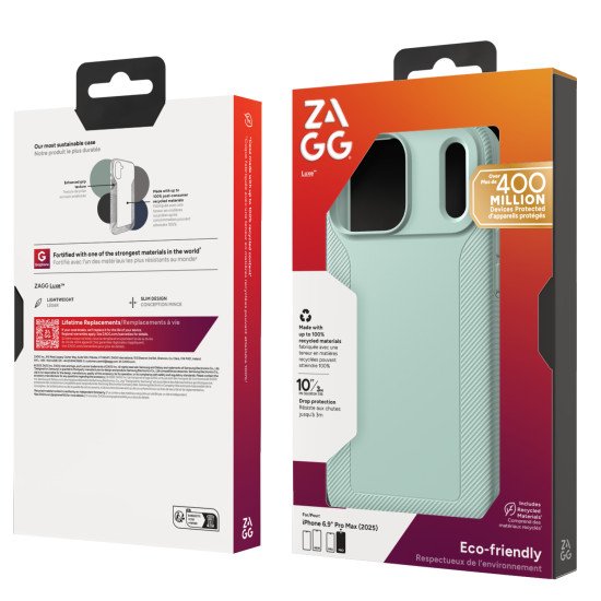 ZAGG Luxe Snap coque de protection pour téléphones portables 17,5 cm (6.9") Housse Couleur menthe ZAGG Luxe Snap coque de protection pour téléphones portables 17,5 cm (6.9") Housse Couleur menthe
