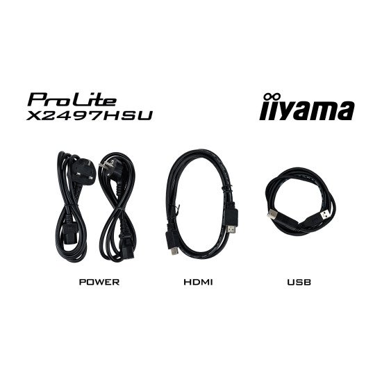 iiyama ProLite X2497HSU-B1 écran PC 60,5 cm (23.8") 1920 x 1080 pixels Full HD LED Noir