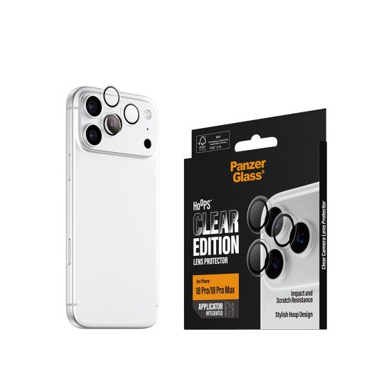 PanzerGlass ® Hoops® Camera Lens Protector Transparent iPhone 2026 Pro | 2026 Pro Max Protection d'écran transparent 1 pièce(s)