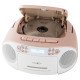 Reflexion RCR2260DAB Radio portable Blanc, Rose