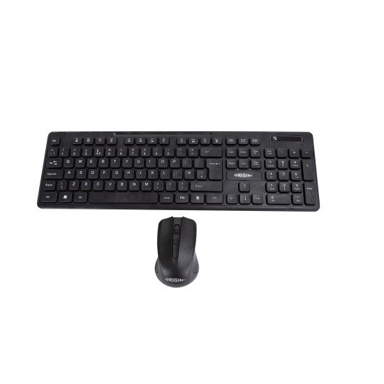 Origin Storage OS-KBD/MS-WRL clavier Souris incluse maison/bureau FR sans fil +USB QWERTY Anglais Noir Origin Storage OS-KBD/MS-WRL clavier Souris incluse maison/bureau FR sans fil +USB QWERTY Anglais Noir