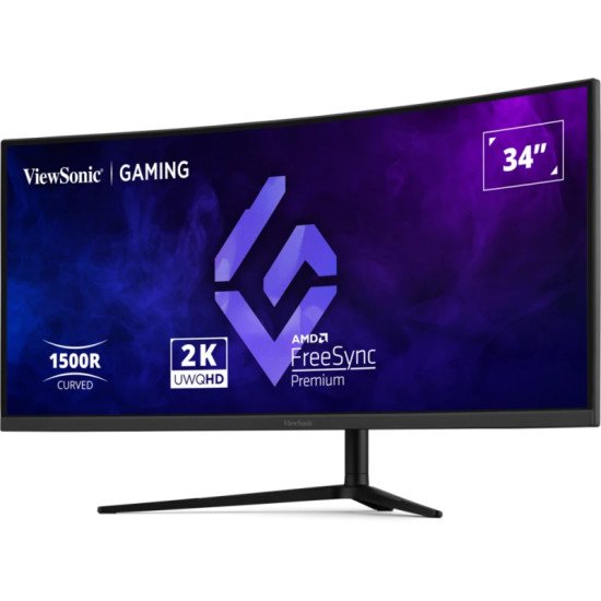Viewsonic VX3418C-2K écran PC 86,4 cm (34") 3440 x 1440 pixels UltraWide Quad HD Noir
