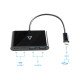V7 USB-C mâle vers USB-A femelle x 2, hub USB-C femelle USB 3.2 Gen1 5 Gbit/s x 2 noir