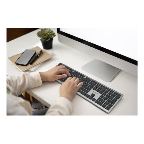 Kensington KB535 EQ clavier Bureau RF sans fil + Bluetooth QWERTY Anglais Gris