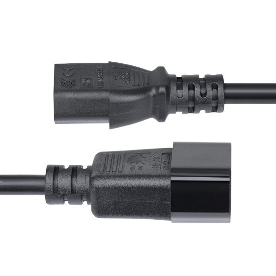 StarTech.com Cordon de Rallonge Électrique de 4,5m, Cordon d'Alimentation PDU C14 à C13, 15A 250V, 14AWG, Câble d'Alimentation AC pour PDU/Alimentation, Certifié KEMA-KEUR StarTech.com Cordon de Rallonge Électrique de 4,5m, Cordon d'Alimentation PDU C14 à C13, 15A 250V, 14AWG, Câble d'Alimentation AC pour PDU/Alimentation, Certifié KEMA-KEUR