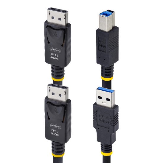 StarTech.com Câble KVM DisplayPort de 3m et USB 5Gbps, 4K 60Hz, Câble Combo DP 1.2 et USB pour Commutateurs/Switchs KVM StarTech.com Câble KVM DisplayPort de 3m et USB 5Gbps, 4K 60Hz, Câble Combo DP 1.2 et USB pour Commutateurs/Switchs KVM