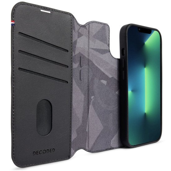 Decoded Modu Wallet coque de protection pour téléphones portables 17 cm (6.69") Étui avec portefeuille Noir