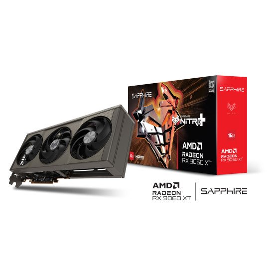 Sapphire NITRO+ AMD Radeon RX 9060 XT GPU 8 Go GDDR6