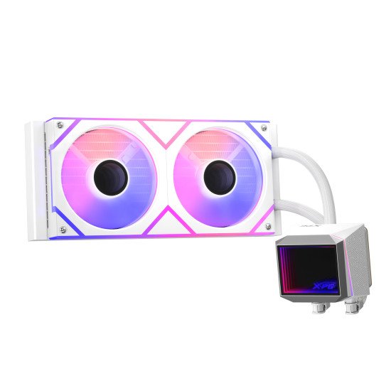 XPG LEVANTE II Processeur Kit de refroidissement du liquide 12 cm Blanc