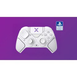 Turtle Beach Victrix Pro BFG Reloaded Blanc PlayStation Manette de gaming modulaire sans fil w/Bluetooth, module Fightpad et effet Hall pour PlayStation 5, PlayStation 4 et PC