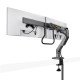 StarTech.com Bras pour Double Moniteur avec Barre Transversale, Écrans Jusqu'à 27", VESA 75x75/100x100, Max 15kg, Pince en C, Entièrement Articulé, Ressort Mécanique, TAA
