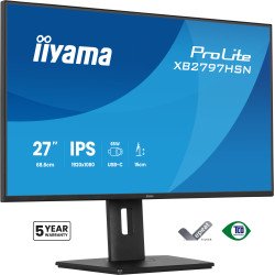 iiyama ProLite XB2797HSN-B1 écran PC 68,6 cm (27") 1920 x 1080 pixels Full HD LCD Noir