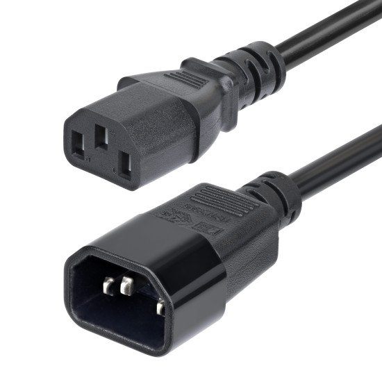 StarTech.com Cordon de Rallonge Électrique de 4,5m, Cordon d'Alimentation PDU C14 à C13, 15A 250V, 14AWG, Câble d'Alimentation AC pour PDU/Alimentation, Certifié KEMA-KEUR StarTech.com Cordon de Rallonge Électrique de 4,5m, Cordon d'Alimentation PDU C14 à C13, 15A 250V, 14AWG, Câble d'Alimentation AC pour PDU/Alimentation, Certifié KEMA-KEUR