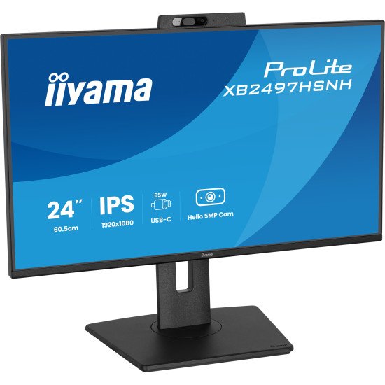 iiyama ProLite XB2497HSNH-B1 24IN IPS LCD 4MS 1920X1080 350CD/M2 HDMI/DP/USB 2 écran PC 60,5 cm (23.8") 1920 x 1080 pixels Full HD Noir