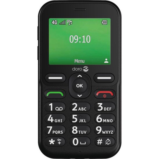 Doro Leva E10 6,1 cm (2.4") 118,9 g Noir Téléphone pour seniors