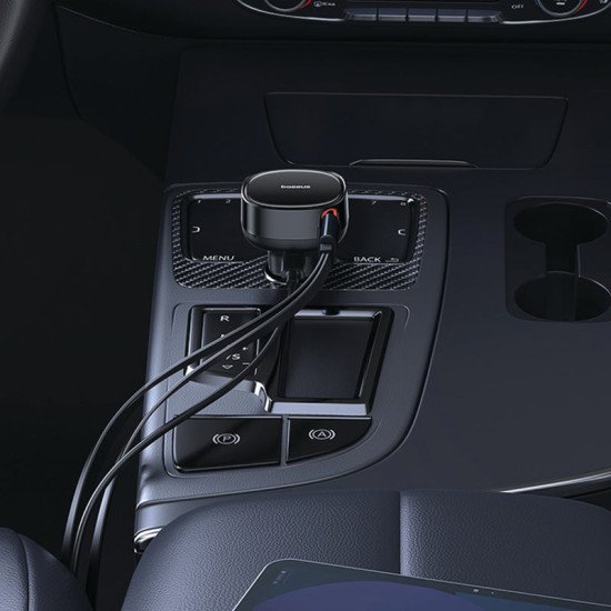 Baseus Enjoyment Pro 60W Universel Noir Allume-cigare Charge rapide Auto Baseus Enjoyment Pro 60W Universel Noir Allume-cigare Charge rapide Auto