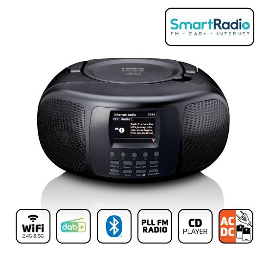 Lenco SCD-6000 Radio portable Numérique Noir Lenco SCD-6000 Radio portable Numérique Noir