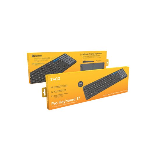 ZAGG Pro Keyboard 17 clavier Bluetooth QWERTY Anglais Noir ZAGG Pro Keyboard 17 clavier Bluetooth QWERTY Anglais Noir
