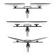 StarTech.com Bras pour Double Moniteur avec Barre Transversale, Écrans Jusqu'à 27", VESA 75x75/100x100, Max 15kg, Pince en C, Entièrement Articulé, Ressort Mécanique, TAA