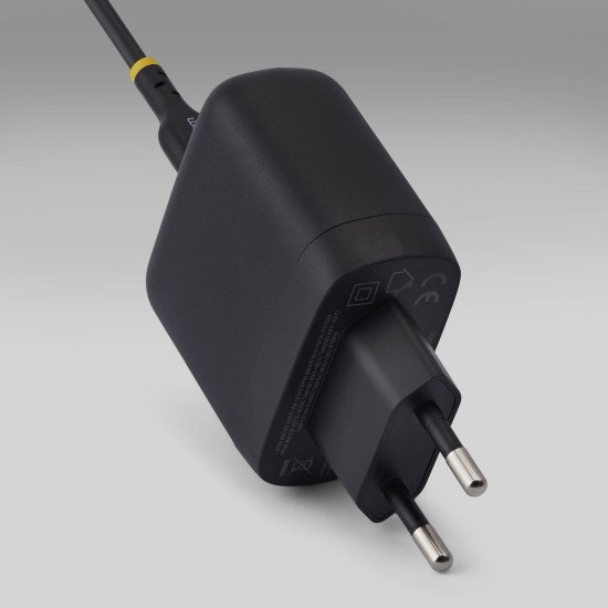 StarTech.com Chargeur PC Portable USB-C 65W, Chargeur Mural GaN Compact Pour Dell, XPS, HP ProBook, MacBook Pro, Surface Pro, Noir