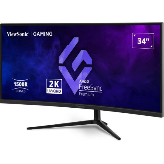 Viewsonic VX3418C-2K écran PC 86,4 cm (34") 3440 x 1440 pixels UltraWide Quad HD Noir