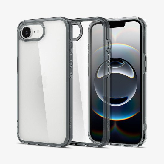 Spigen Ultra Hybrid coque de protection pour téléphones portables 15,5 cm (6.1") Housse Gris, Transparent Spigen Ultra Hybrid coque de protection pour téléphones portables 15,5 cm (6.1") Housse Gris, Transparent