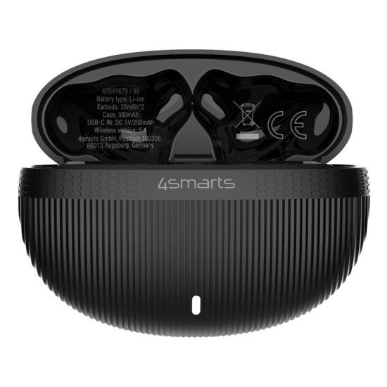 4smarts SkyBuds Pro ANC Casque True Wireless Stereo (TWS) Ecouteurs Appels/Musique/Sport/Au quotidien Bluetooth Noir