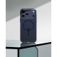 Spigen Ultra Hybrid (Mag Fit) coque de protection pour téléphones portables 16 cm (6.3") Housse Bleu foncé, Transparent
