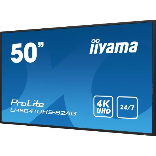 iiyama LH5041UHS-B2AG affichage de messages Écran plat de signalisation numérique 127 cm (50") LCD 500 cd/m² 4K Ultra HD Noir 24/7 iiyama LH5041UHS-B2AG affichage de messages Écran plat de signalisation numérique 127 cm (50") LCD 500 cd/m² 4K Ultra HD Noir 24/7