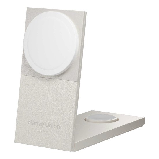Native Union Rise 3-In-1 Qi2 Smartphone Gris clair USB Recharge sans fil Intérieure
