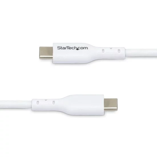 StarTech.com Câble de Charge USB-C de 2m, Charge et Synchronisation, 60W (3A) PD, Câble de Charge USB 2.0 pour Ordinateur Portable - Cordon de Charge USB C Blanc StarTech.com Câble de Charge USB-C de 2m, Charge et Synchronisation, 60W (3A) PD, Câble de Charge USB 2.0 pour Ordinateur Portable - Cordon de Charge USB C Blanc
