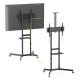 Manhattan Support trolley pour téléviseurs et moniteurs de 37 à 70 pouces, VESA 200x200 à 600x400 mm, charge max. 70 kg, noir, vérifiez les quatre trous de montage au dos de l'écran, garantie à vie
