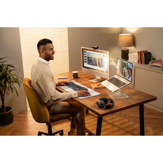 Logitech Signature Slim Solar+ K980 clavier Universel RF sans fil + Bluetooth QWERTY Italien Graphite