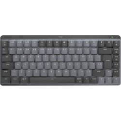 Logitech MX Mini Mechanical clavier RF sans fil + Bluetooth QWERTY US International Graphite, Gris
