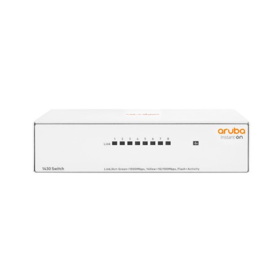HPE Aruba Instant On 1430 8G Non-géré L2 Gigabit Ethernet (10/100/1000) Blanc