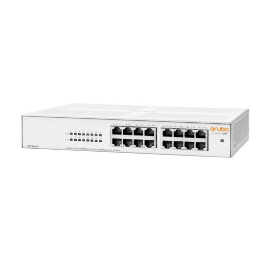 HPE Aruba Instant On 1430 16G Non-géré L2 Gigabit Ethernet (10/100/1000) 1U Blanc