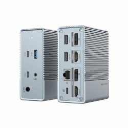 HYPER HDG212B station d'accueil USB 3.2 Gen 2 (3.1 Gen 2) Type-C Argent HYPER HDG212B station d'accueil USB 3.2 Gen 2 (3.1 Gen 2) Type-C Argent